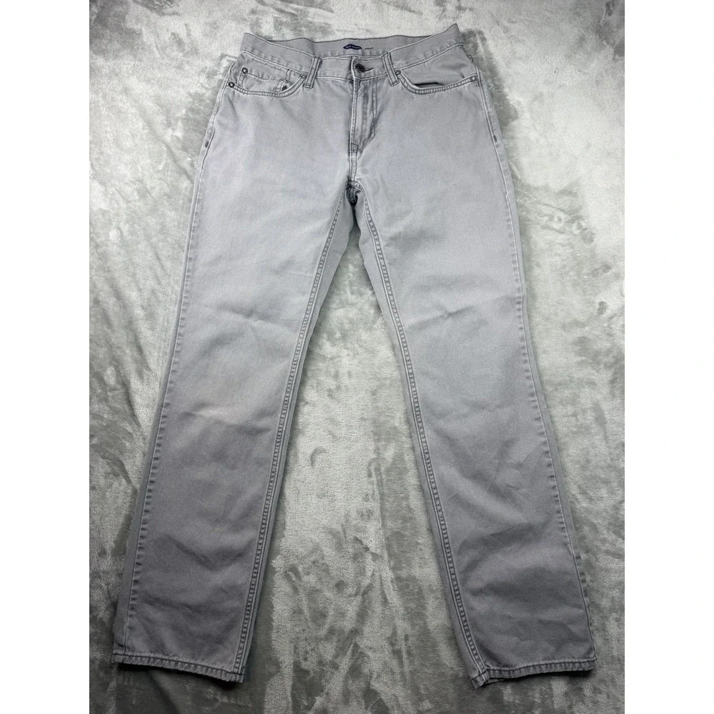Old Navy Jeans Men's 30x32 Gray Straight Leg 5 Pockets Casual Pants